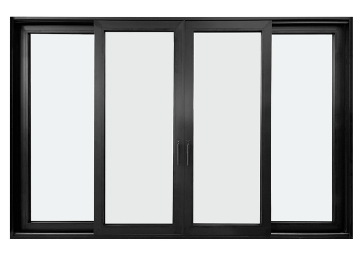 2022 Doorwin Factory Supply Windproof Waterproof New Aluminium Double Glass Door Exterior Custom Entry Storm Commercial Sliding Patio Doors for Sale